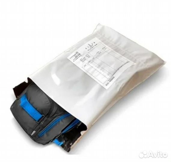 Пакеты курьерские с карманом из полиэтилена