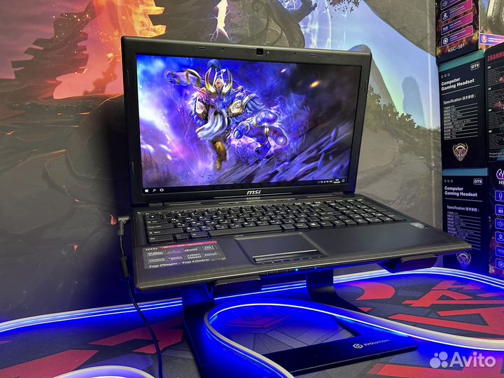 Игровой ноутбук MSI i7 GTX 16GB озу 4GB видео SSD