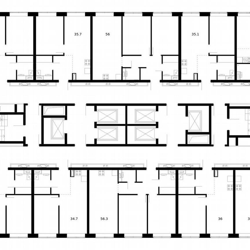 3-к. квартира, 76,4 м², 48/62 эт.