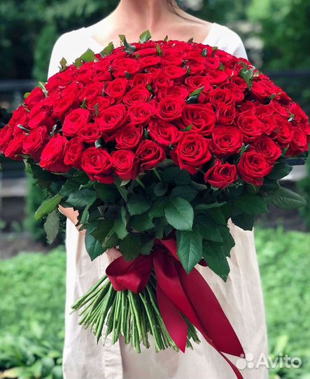 Длинные высокие розы 110 150 160 180 200 см