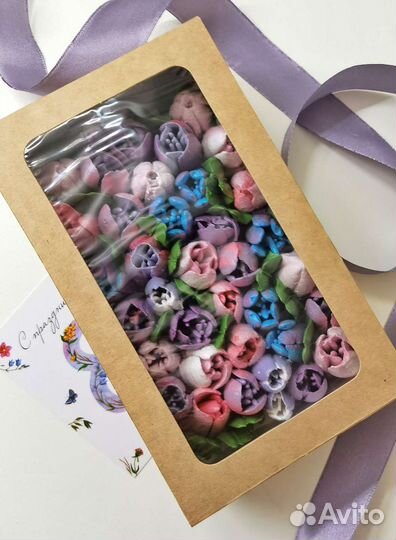 Цветы из зефира на заказ