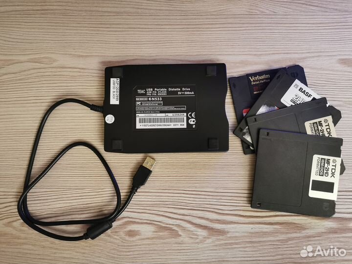 Внешний USB FDD привод teac N533 (для дискет)