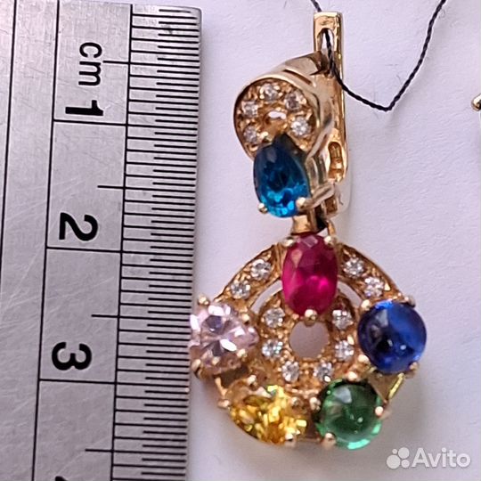 Серьги золотые 585 пробы