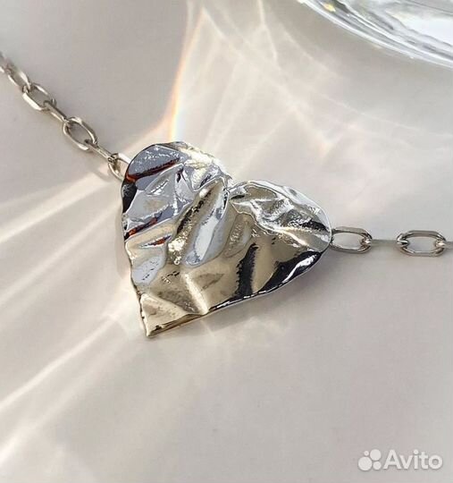 Колье Мятое сердце