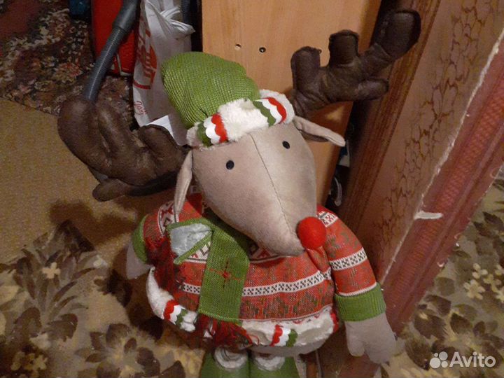 Фигура-игрушка декоративная Олень и снеговик