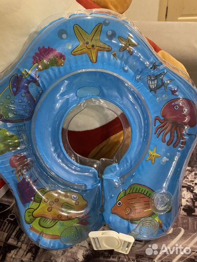 Горка для купания little angel и круг для плавания