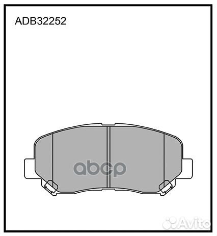 Колодки тормозные дисковые перед ADB32252 A