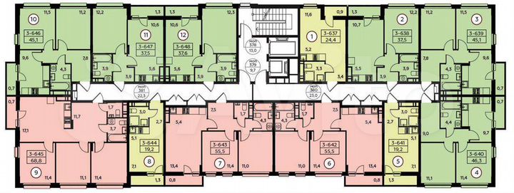 Квартира-студия, 24,4 м², 14/15 эт.