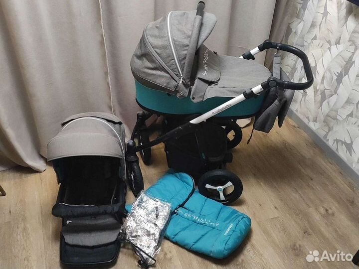 Детская универсальная Коляска 2в1 BabyDesign Husky