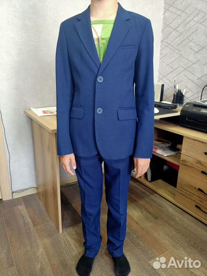 Школьный костюм для мальчика 152 синий