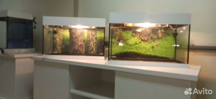 Аквариум 72л свет, встроенный биофильтр фон