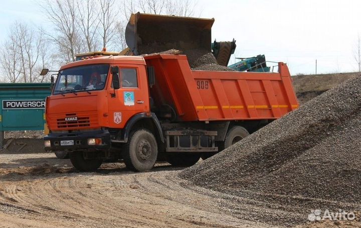 Щебень песок с доставкой