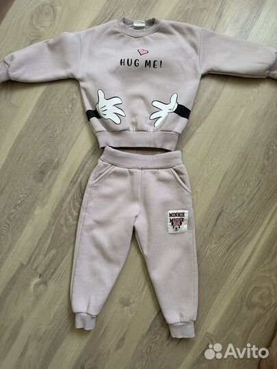 Костюм на флисе для девочки 18-24 месяца