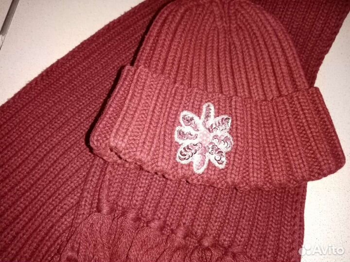 Набор шапка шарф женский