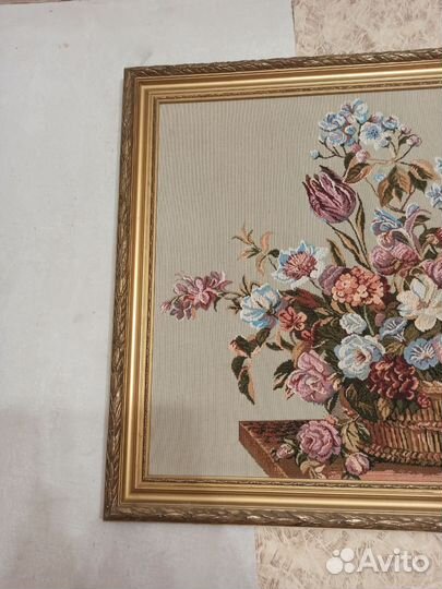 Картина бу гобелен 90е года винтаж ретро