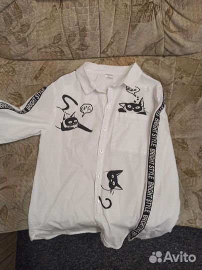 Рубашки школьные 158 пакетом