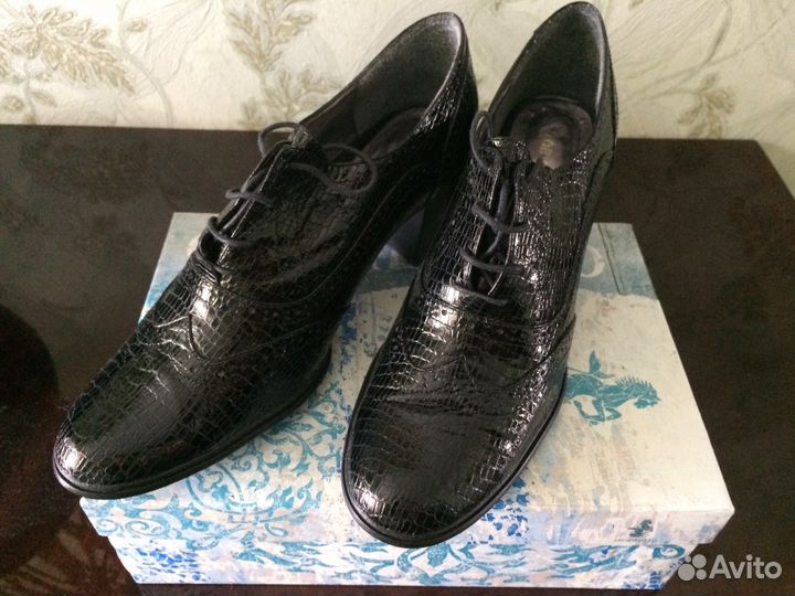 Туфли кожаные