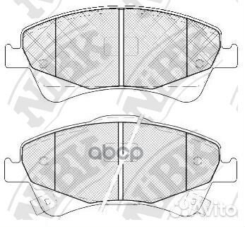 Колодки тормозные дисковые перед PN1837 NiBK