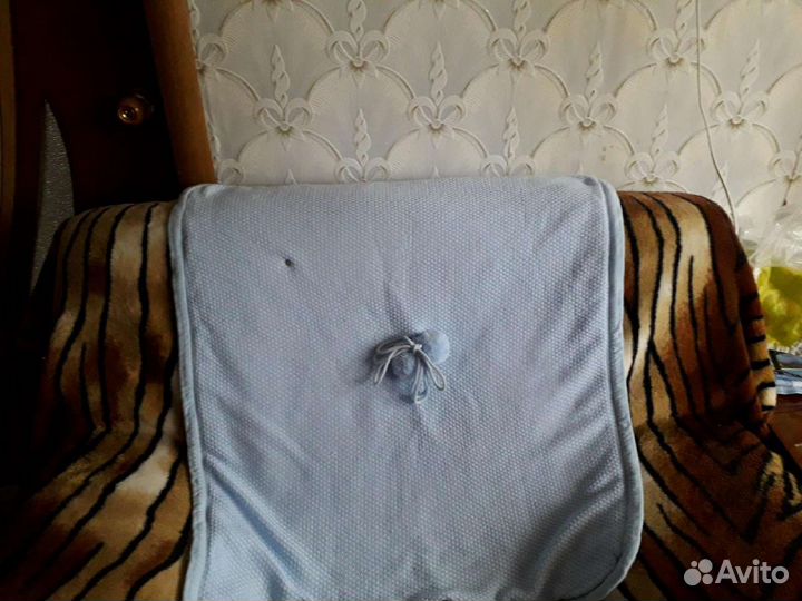 Конверт плед на выписку вязанный