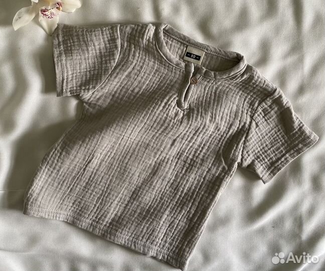 Муслиновый костюм детский со штанами