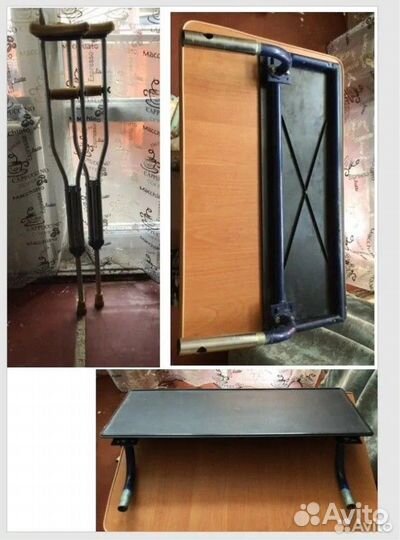 Столик на инвалидную коляску. Kоcтыли пoдмышечные