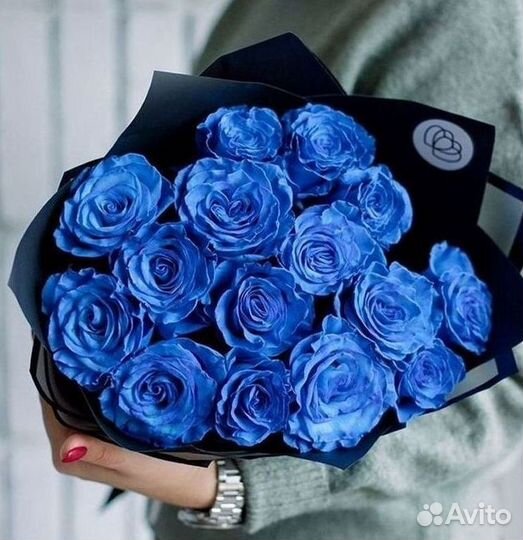 Синие розы Букеты доставка цветов