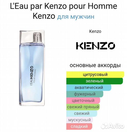 L'Eau par Kenzo pour Homme100ml