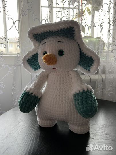 Новогодняя игрушка снеговик