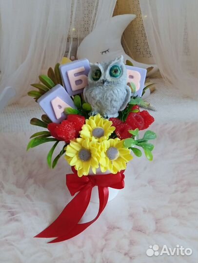 Цветы из мыла к 1 сентября