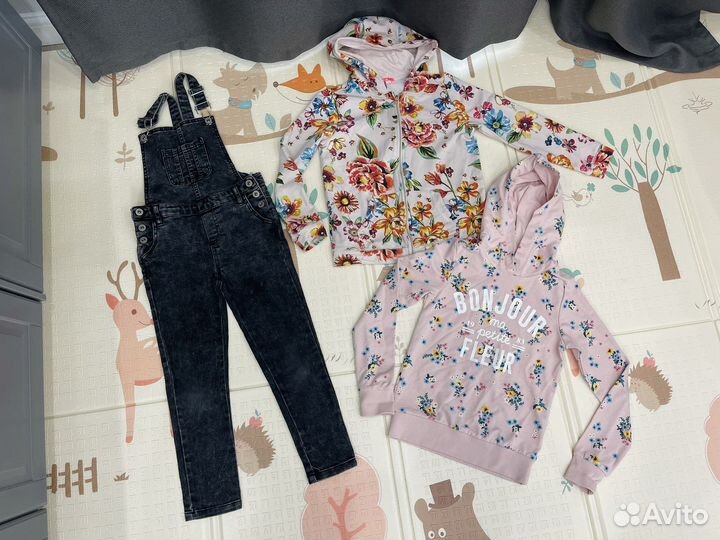 Фирменные вещи пакетом на девочку 122 128