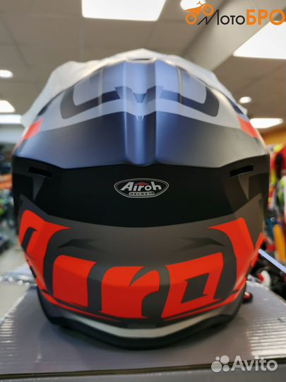 Шлем кроссовый Airoh Wraap Sequel Orange Matt