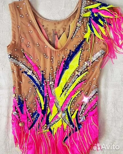 Купальник для художественной гимнастики на 5-6 л