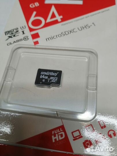 Карта памяти SmartBuy Microsd 64гб 10kl
