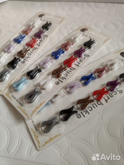 Зажимы тюльпаны для платков и шарфов