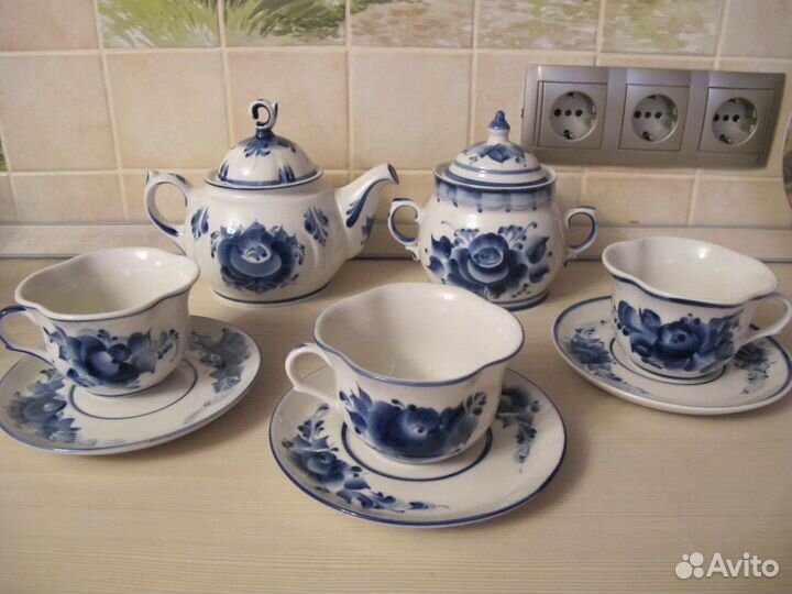 Сервиз чайный Гжель новый