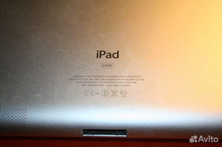 Запчасти на Apple iPad 2 3G 64 Гб A1396