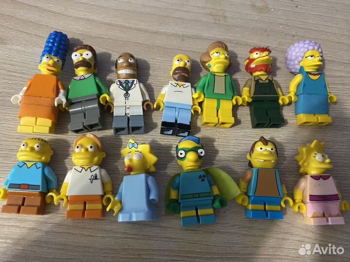 Lego minifigures simpsons