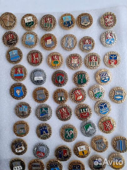 Значки гербы городов