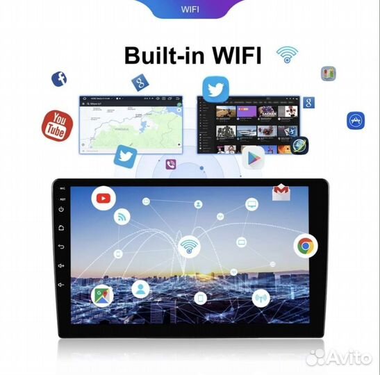Автомагнитола 9 дюймов 2din android