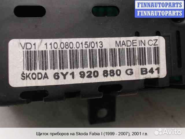 Щиток приборов Skoda Fabia I (6Y), 2001 1.4 Бензин