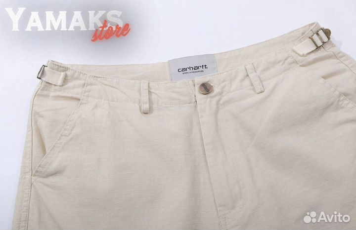 Бежевые брюки карго Carhartt (M)