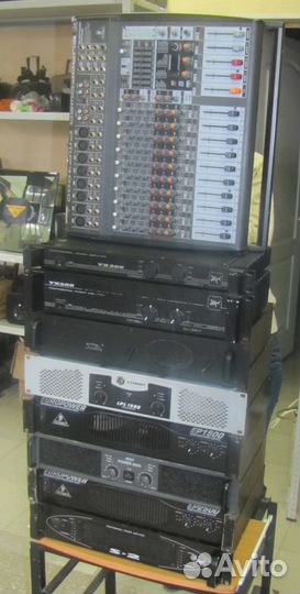 Усилители звука 150-2000W Pro 9ш Crown Yamaha Leem