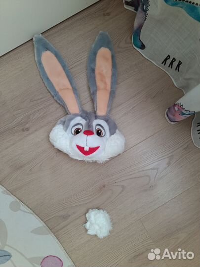 Новогодний костюм. Шапочка и хвостик кролика