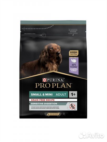 Корм для собак proplan grain free 2,5 кг