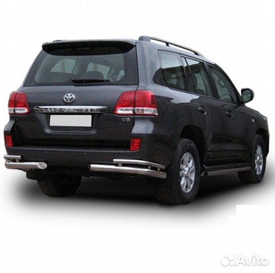 Защита заднего бампера land cruiser 200 (2007)