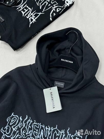 Худи Balenciaga premium черный