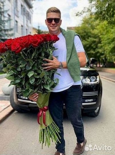 Длинные высокие розы 110 150 160 180 200 см