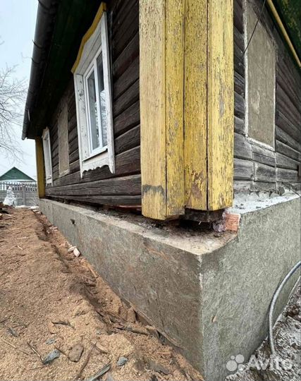 Фундамент венцы отмостка