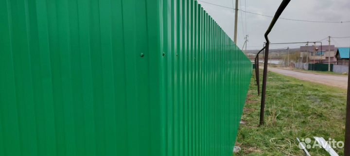 Заборы из профнастила за 1 день