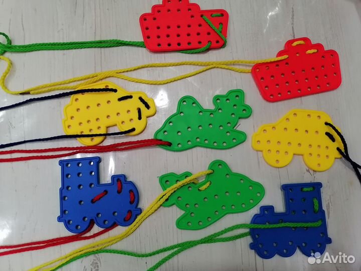 Набор пластиковых шнуровок Транспорт